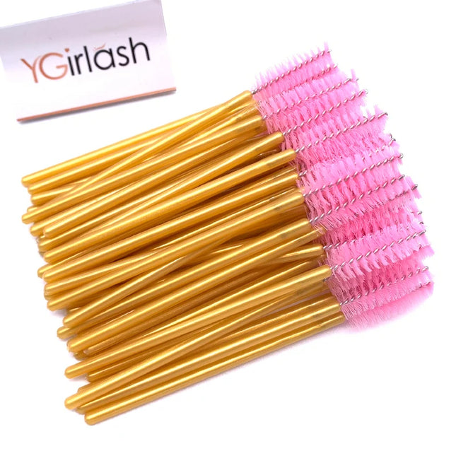 50/10 PCS/Pack Disposable Eyelash Swab Mini Individual Lash Applicators Mascara Brush Eyelashes Extension For Maquillaje Makeup