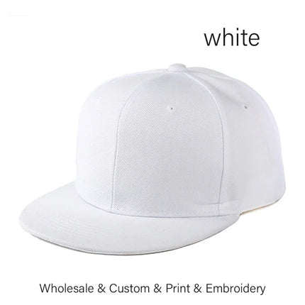 SLECKTON Custom Logo Caps Fashion Hip Hop Snapback Hats for Women and Men DIY Letter Embroidery Design Image Print Wholesale Hat