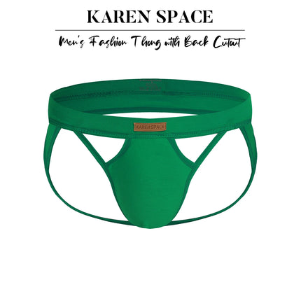 Men's Sexy Backless Breathable Thong Jockstrap Panties Jock Strap Briefs Comfortable Male Lingerie Underpants