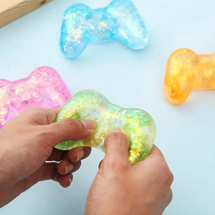 Squishy Sequins Game Machine Maltose Fidget Toy Anti-stress Slow Rebound Pinch Toy Elastic Squeezing Decompression Toy Random1pc