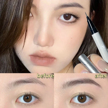 Ultra-fine Eyelash Pen Liquid Eyeliner Eyeshadow Stick Lying Silkworm Pencil Brown Grey Lasting Waterproof Cosmetic Makeup Tools