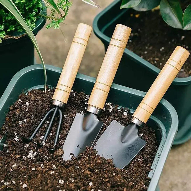 3Pcs/Set Mini Garden Tool Set Small Size Indoor Plant Care Digging Weeding Flower Pot Cactus Vegetable Care Equipment