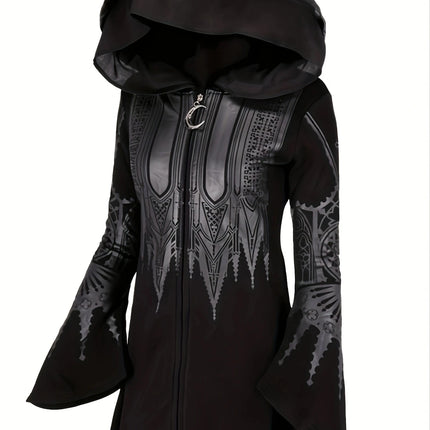 Chic Womens Hoodie - Asymmetric Casual Sweatshirt with Hood - Relaxed Fit, On-Trend Fashion for Everyday Style