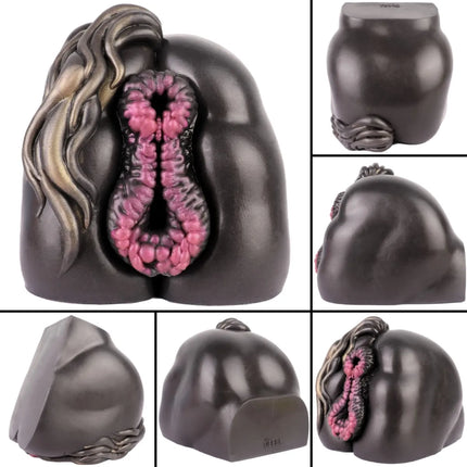 GEEBA Ultra-Realistic Blue Silicone Male Stroker Fantasy Breast Modeling Premium Adult Men Masturbator Body-Safe Adult Onahole