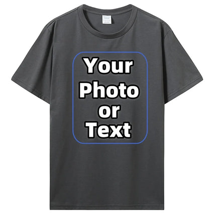 Custom T Shirt Make Your Design Logo Text Cotton Tshirt Personalized Gift Customized Your Design T-shirt Diy Men Women Tees Tops