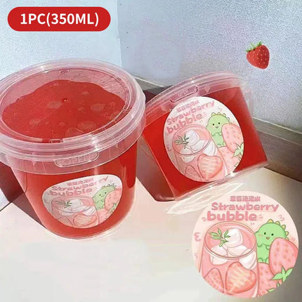 Super Large Box Slime Bucket Giant Bubble Milk Fake Water Decompress Toy Non Stick Hand Can Cover Bubble Pure Handmade Kids Gift