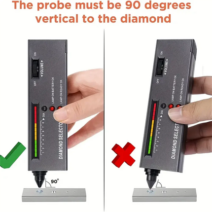 Diamond Tester Portable Gemstone Selector Tool LED Indicator Accurate Reliable Jewelry Test Tool For Jewelry Jade Ruby