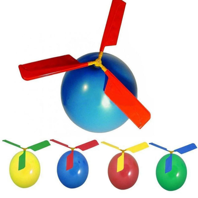 1-10pcs Helicopter Balloon Portable Outdoor Playing Flying Air Ballon Toy Birthday Party Decorations Kids Gift Party Supplies