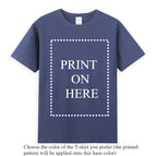 Printed on navy Tee / M