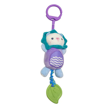 Baby Hanging Rattles Soft Toy Multifunctional Sensory Cartoon Animal Wind Chime Plush Toy Baby Stroller and Bed Baby Toy Gifts