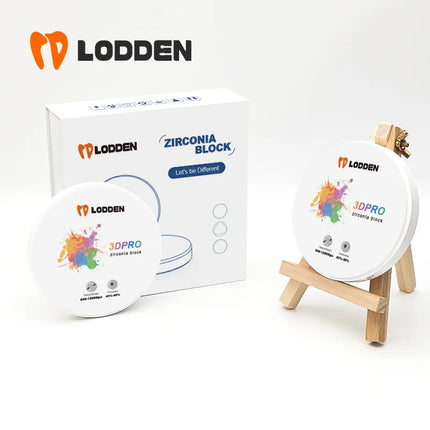 LODDEN 3D Pro Multilayer Zirconia Block Dental Lab CAD CAM Open System 98x10-25mm 43-49% High Strength Zirconia Vita16