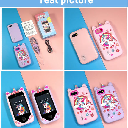 Kids Smart Phone Camera Toy Phone 40+ Games Touch Screen Learning Toy For 3-12 Year Old Boys Girls MP3 Player Birthday Gifts