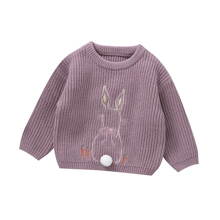 1-3Y Autumn Baby Sweaters Clothes Winter Newborn Boys Girls Round Neck Long Sleeve Knit Loose Pullovers Infantil Toddler Jumpers