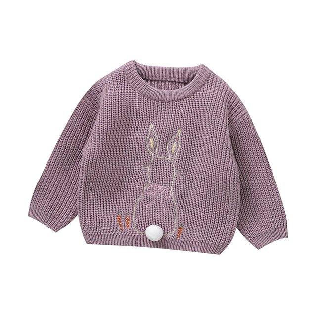 1-3Y Autumn Baby Sweaters Clothes Winter Newborn Boys Girls Round Neck Long Sleeve Knit Loose Pullovers Infant Toddler Jumpers