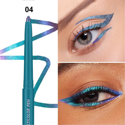 Color-changing Eyeshadow Stick Multi Chrome Eyeliner Waterproof Long Last Smooth Cream Gel Liner Eye Makeup Glitter Eye Shadow