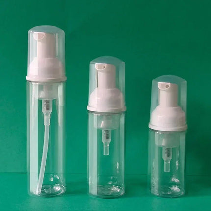 14/28PCS Transparent Empty eylelash foam pump bottle cream cleanser bubble plastic bottle mascara cleansing bottle