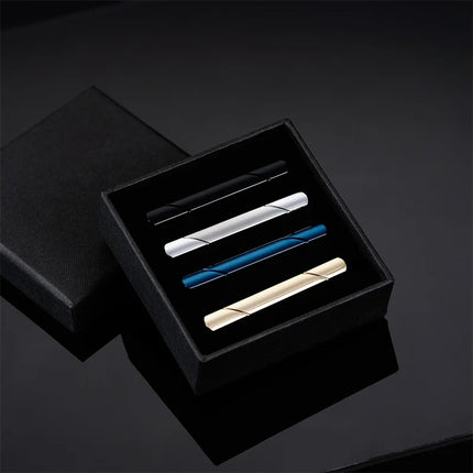 Minimalist Tie Clip For Men Tie Clip To Man Shirt Business Party Gift Box Jewelry Men's Cuff Luxury Man Fashion Cufflinks Lawyer