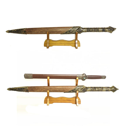 Solid Wooden Sword Display Stand Holder Katana Samurai Sword Tanto Knife Cosplay Sword Magic Wand Storage Rack Bracket