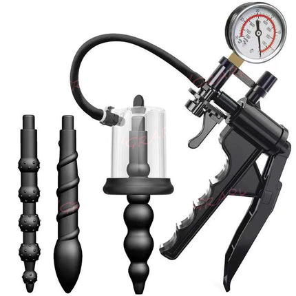 Manual Anal Pump Vacuum Sucking Massage Prostate Stimulator For Man Women Butt Plug Male Masturbator Vagina  Adult Sex Toys
