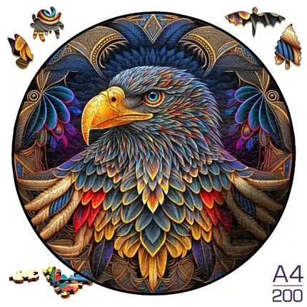 Sunflower Butterfly Jigsaw Wood Puzzle, Difficult To Play Irregular Animal Fragment Puzzle, for Adults Relieve Stress  Gift