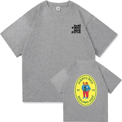 Bad Bunny DTMF World Tour 2025-2026 TShirt Men/women Clothing Vintage Harajuku High Quality Clothes Cotton TShirts for Fans Gift