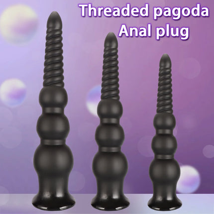 Long Big Anal Beads Butt Plug Long Butt Plug Anal Training Expansion Anal Dilator For Women Man Gay Soft Anal Massager Sex Toys
