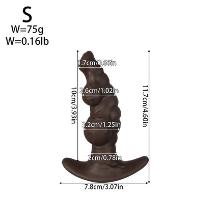 Big Soft Silicone Anal Plug Wearables Portable Butt Plug Dilation Training Expander Dilator Adult Sex Toys for Women Men Gay