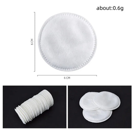 Disposable 100PCS Cosmetic Wipes Nail Art Cleaning Round Pads Soft Daily Supplies Facial Cotton Makeup Remover Tool