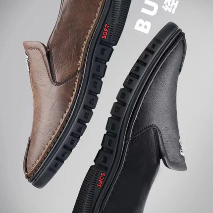 2026 PU Leather Men's Loafers Luxury Men Casual Shoes New Fashion Driving Shoes Breathable Slip on Men Moccasins Plus Size 39~44