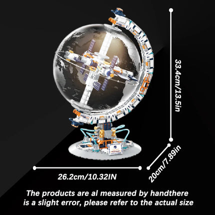 Space Tide Play series Dawn Dawn Globe collectible grade building blocks assembled adult student educational toys