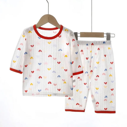 Baby Pajamas Sets Cotton Child Pajamas Toddler Long Sleeve Baby Nightwear Pyjamas Kids Cartoon Homewear Clothes