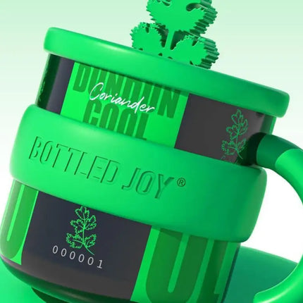 Bottled Joy Wang Yibo Limited Edition Coriander Cilantro Tumbler Insulated Mug with Unique Code Stainless Steel Water Bottle