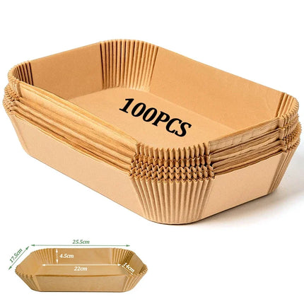 Disposable Air Fryer Paper Non-Stick Kitchen Baking Airfryer Mat Oilproof Micro-wave Barbecue Pad Baking Paper Liner Accessories