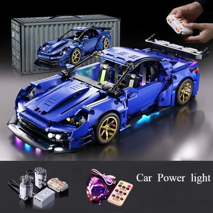 Building block sports car 1:14 RC toy car, building block toy birthday gift, sports car model, children's DIY gift