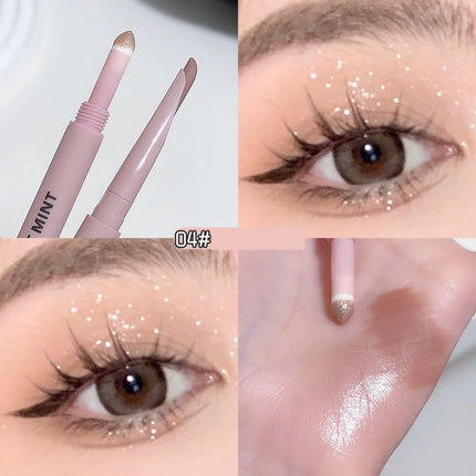 Meniscus Double-end Lying Silkworm Eyeliner Pencil Diamond Glitter Matte Eyeshadow Pen Brightening Cream Shadow Highligh Makeup