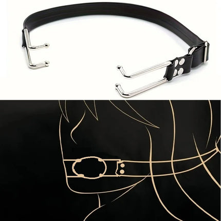 Harness Gag Spreader Bdsm Open Mouth Gags Metal Claw Hook Force For Women Couples Slave Bondage Wips Erotic Oral Sex Accessories