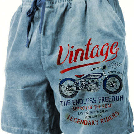 Men's Beach Pants Heavy Shaped Motorcycle 3D Printed Shorts Men Summer Breathable Shorts Fitness Street Shorts Men's Ropa Hombre