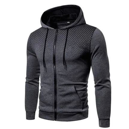 2023 Zipper Men Jackets Autumn Winter Casual Fleece Coats Bomber Jacket Scarf Collar Fashion Hooded Male Outwear Slim Fit Hoody