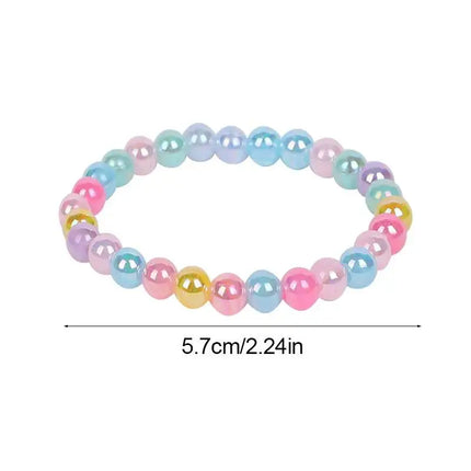 10/20/30Pcs Colorful Beads Bracelet Kids Girls Birthday Party Favors Goodie Pinata Filler Baby Shower Wedding Guest Treat Gifts