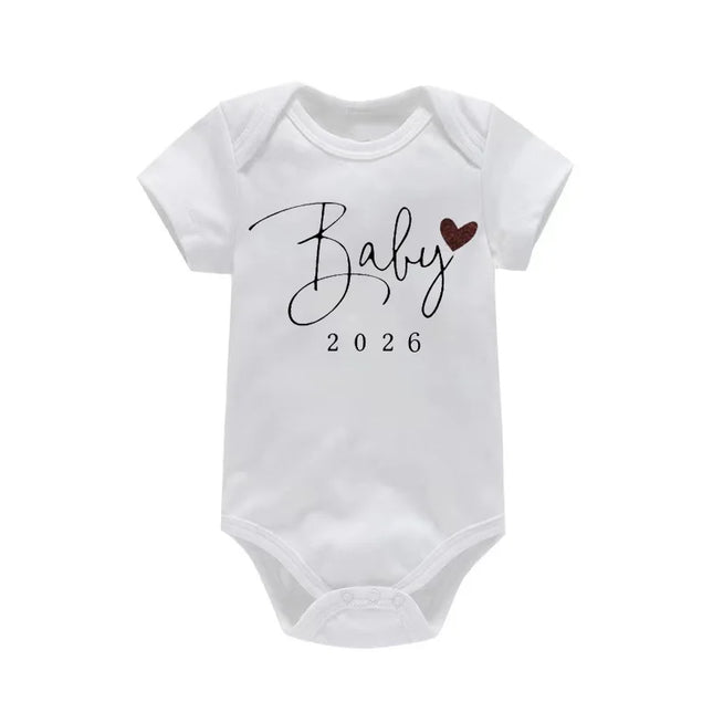 Baby Coming Soon 2026 Announcement Newborn Baby Bodysuit Romper Funny Boys Girls Outfits Body Pregnancy Reveal Clothes