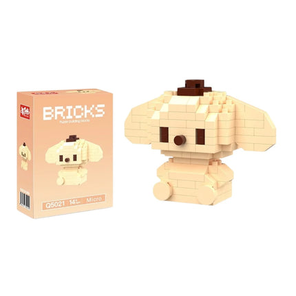 99 style SANRIO Hello Kitty Building Blocks Cartoon Figures Kuromi Bricks My Melody Children's Assembly Toys Cinnamoroll Gift