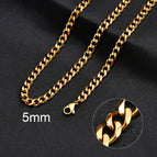 5mm Gold Cuban / 60cm 24inch
