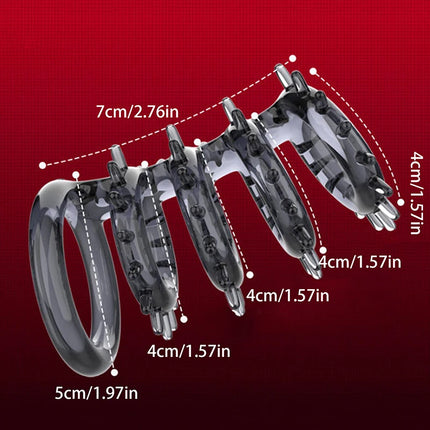 New Male Penis Rings Lock Ring Delay Ejaculation Dick Sex Toys For Men Couples High Elasticity Time Lasting Cock Ring Extender