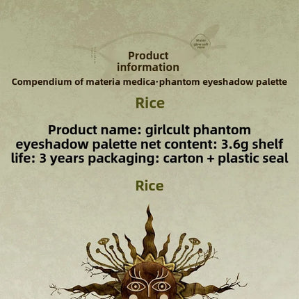 Girlcult compendium Eyeshadow 4 Color Chameleon Smoke Shimmer Glitter Eyeshadow Highly Pigmented Eye Palette Natural Colors