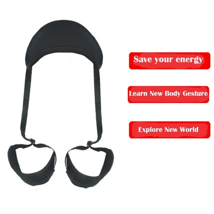 BDSM Open Thigh Sex Toy Kit for Adult Couples - Adjustable SM Slave Open Leg Sextoy with Erotic Game Bandage and Neck Pillow