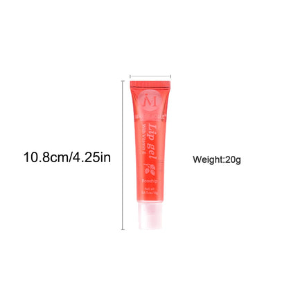 6/12Pcs Fruity Watery Glossy Lip Gloss Set VE, Rosehip, Argan, Mint, Aloe, Coconut Flavor Clear Lip Oil Moisturizing Lip Plumpin