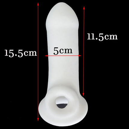 Soft Realistic Penis Extender Sleeve Massager Extender Sheath Pocket Pussy Male Stroker Masturbator Vagina Egg Sex Toys for Men