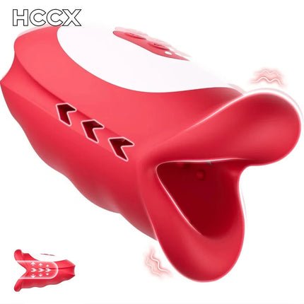 Male Masturbator Sex Toys for Men Penis Training Vibrator Blowjob Sucking Sex Machine Glans Trainer Cock Vibrating Stimulator