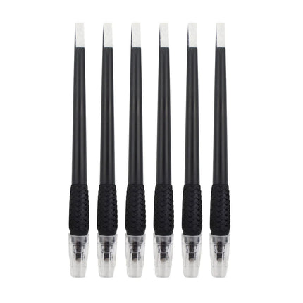 New 5/10/50PCS  Sterilized Permanent Makeup Eyebrow Tattoo Tools 0.15/0.18mm Disposable Microblading Pen with U Blades