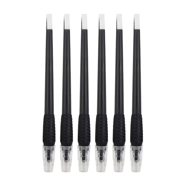 New 5/10/50PCS  Sterilized Permanent Makeup Eyebrow Tattoo Tools 0.15/0.18mm Disposable Microblading Pen with U Blades